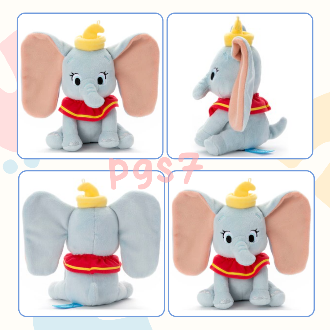 【現貨】日本迪士尼 小飛象 豆豆絨毛坐姿玩偶