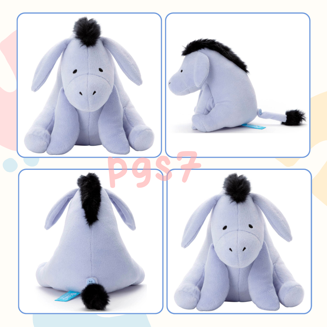 【現貨】迪士尼 屹耳 瞇瞇眼可水洗豆豆玩偶