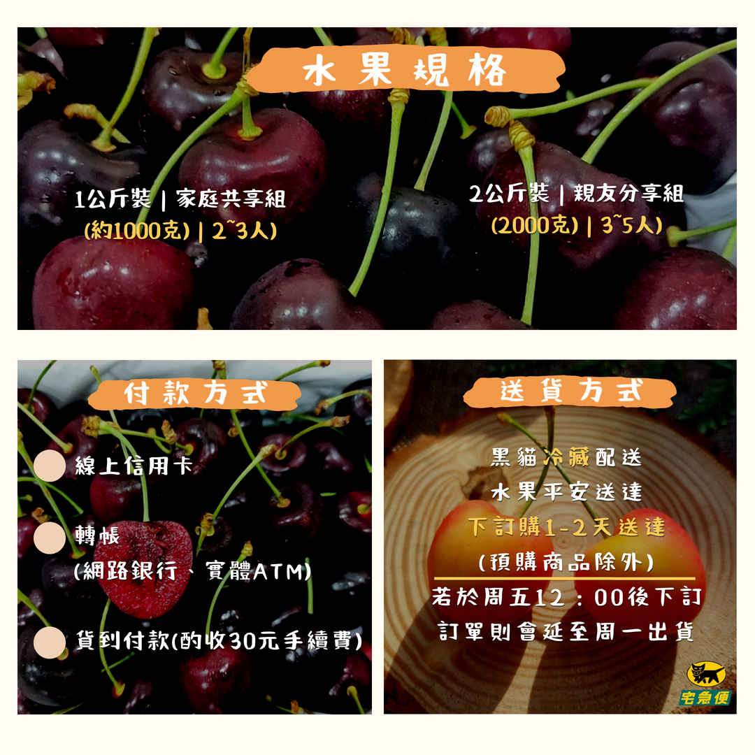 紐西蘭智利草莓白櫻桃