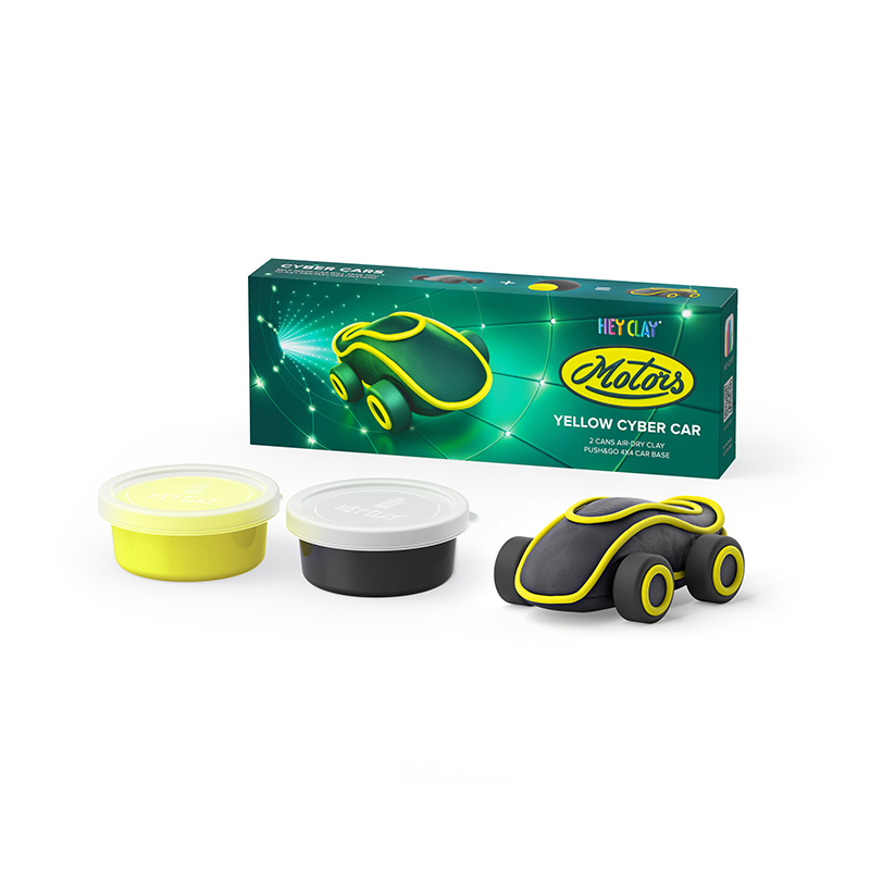 Hey Clay 智塑輕黏土-未來小車(流金黃)