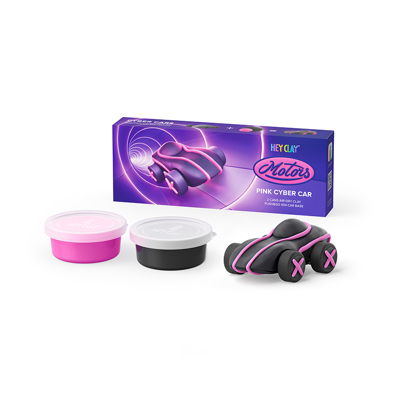 Hey Clay 智塑輕黏土-未來小車(奇幻粉)