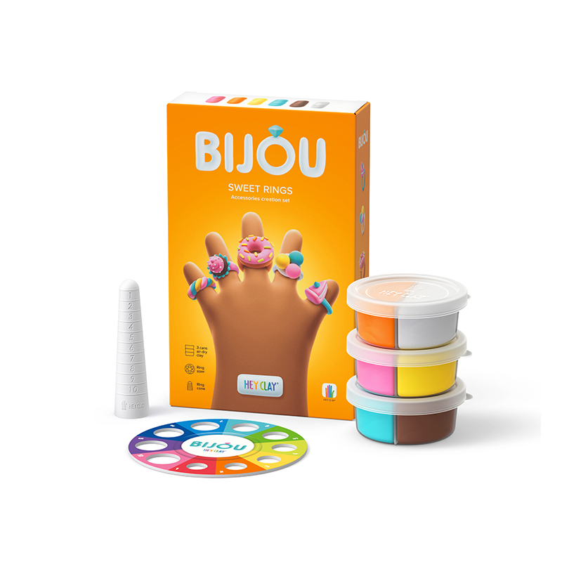 Hey Clay 智塑輕黏土-甜心戒指組(5件組)