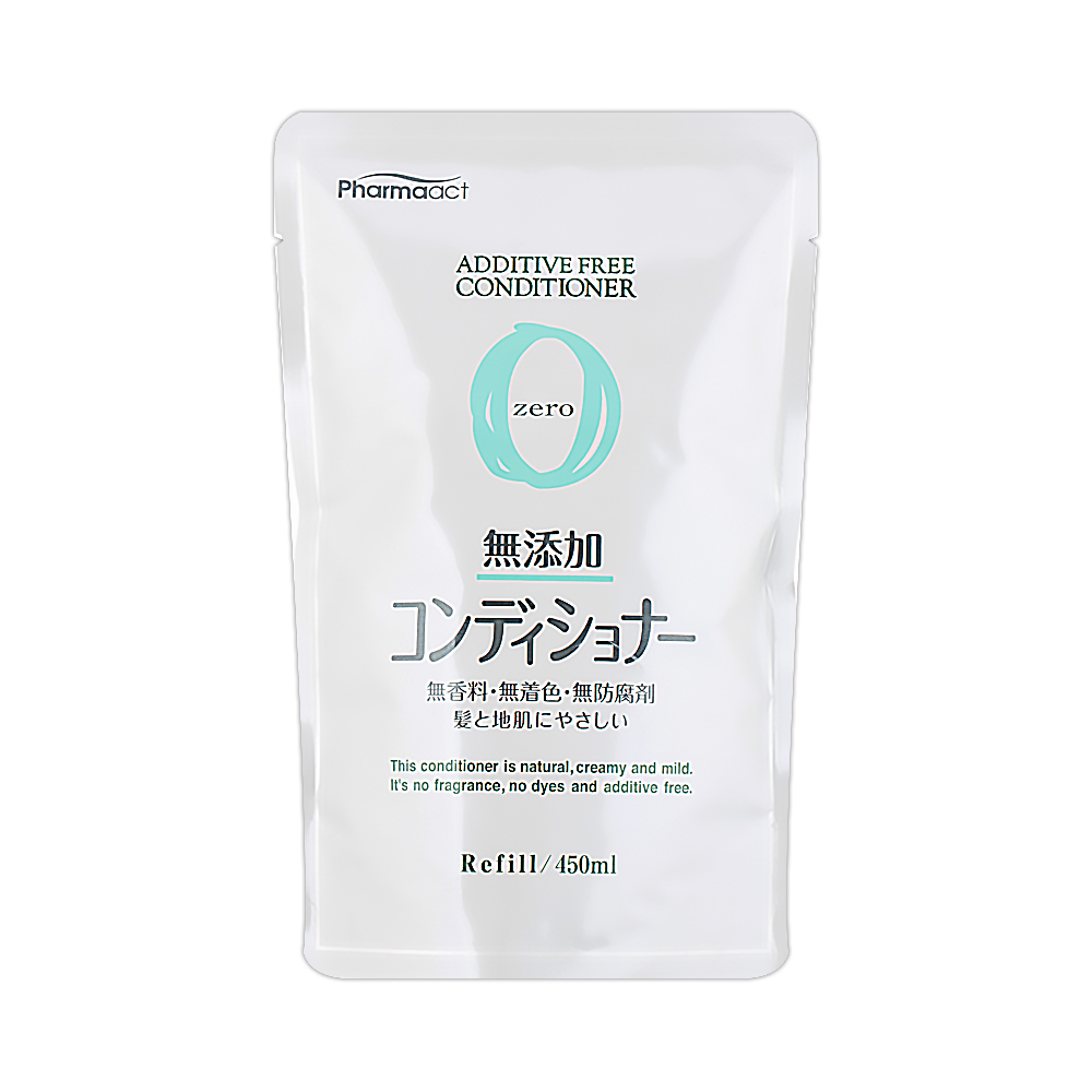 日本熊野Zero無添加潤絲精補充包450ml