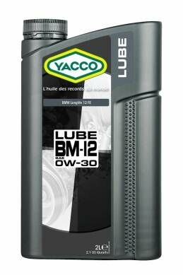 YACCO LUBE BM-12 - SAE 0W - 30 低灰分100%全合成機油，2L