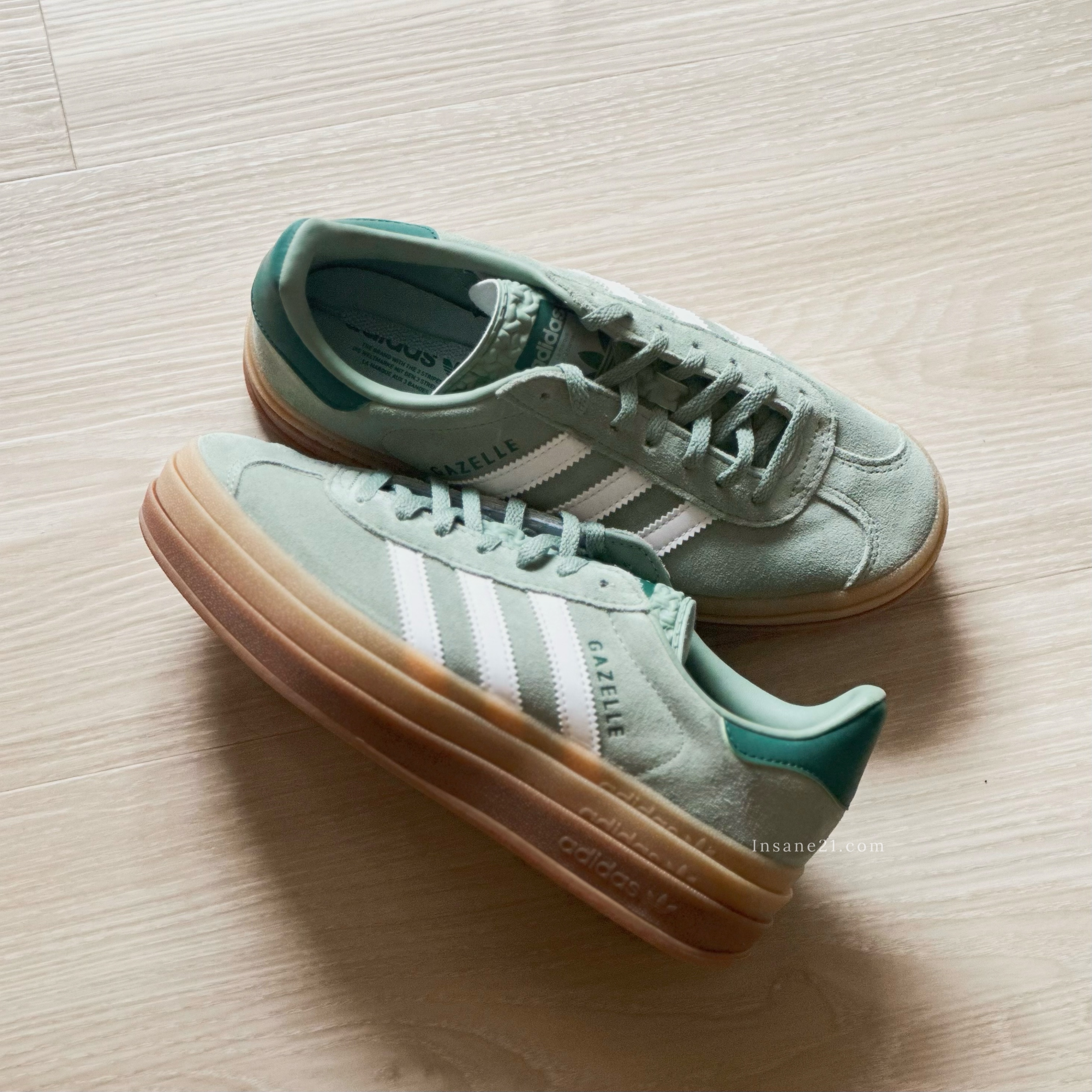 ADIDAS GAZELLE BOLD W GREEN 莫藍藍迪綠ID6998