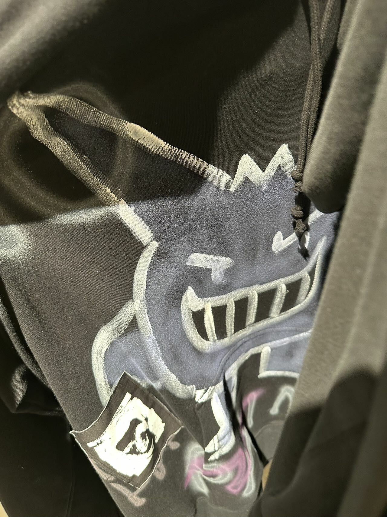 日本手繪衛衣 黑色魔鬼款 -M