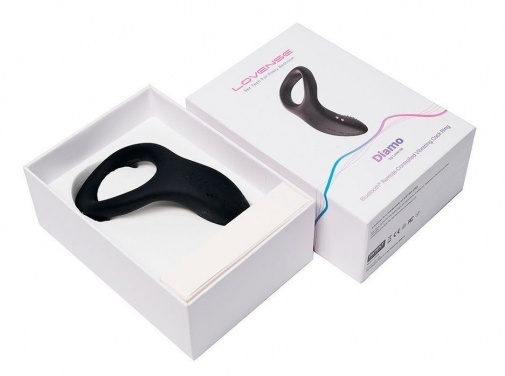 Lovense Diamo Vibrating Cock Ring Black