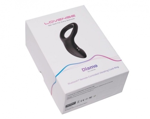 Lovense Diamo Vibrating Cock Ring Black