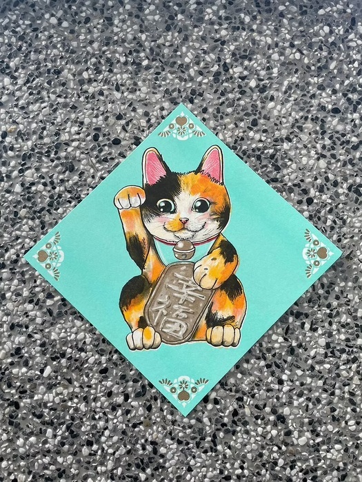 一氏夫婦 Escouple｜招財貓｜斗方｜三花貓