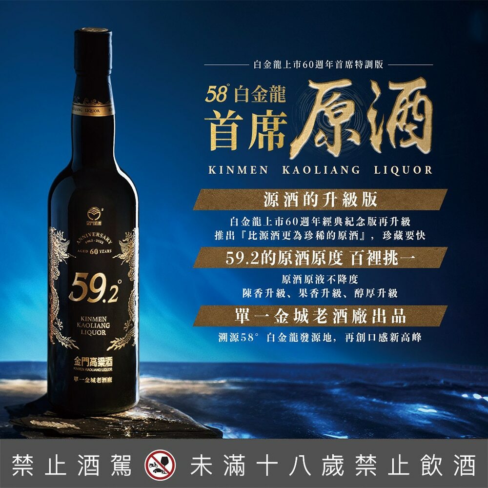 金門高梁酒(白金龍) 2006年古酒 750ml 金門特級高粱酒-白金龍(大龍)750ml (79-81年)-台灣老酒珍藏家
