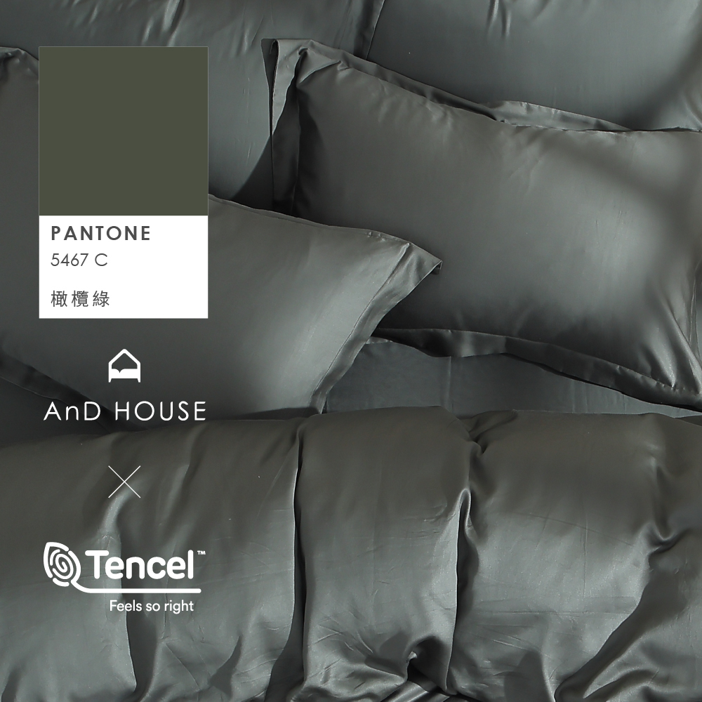 60支天絲｜100%萊賽爾｜橄欖綠｜單品&床包被套組