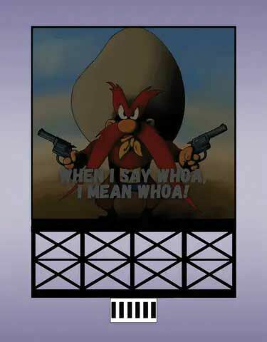 Micro Structures 88-8001  HO/O規 Yosemite Sam Animated Neon Billboard 動畫霓虹燈廣告牌
