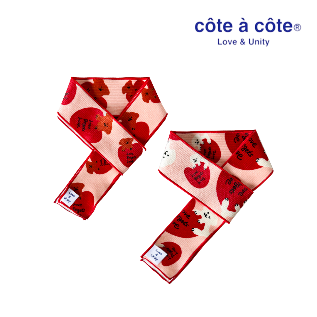 cote a cote 情人節軟綿綿圍巾