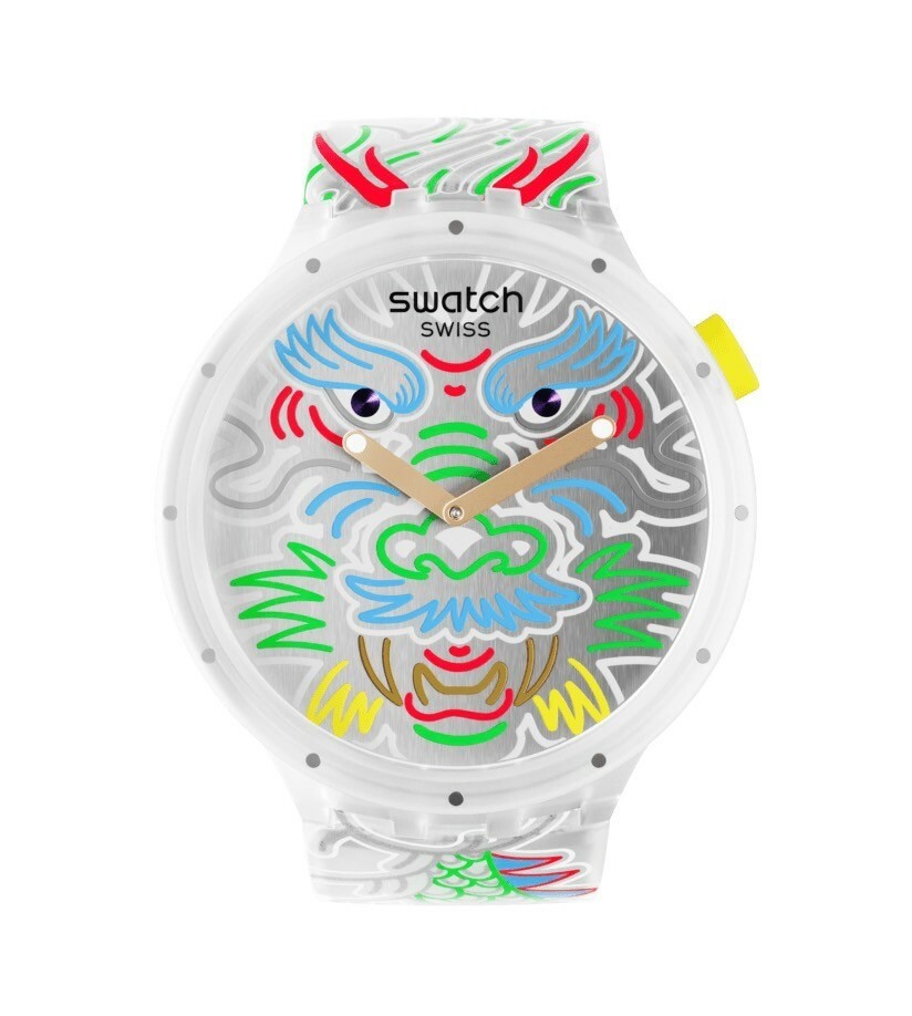 【Swatch】YEAR OF THE DRAGON SB05Z102 47mm 現代鐘錶