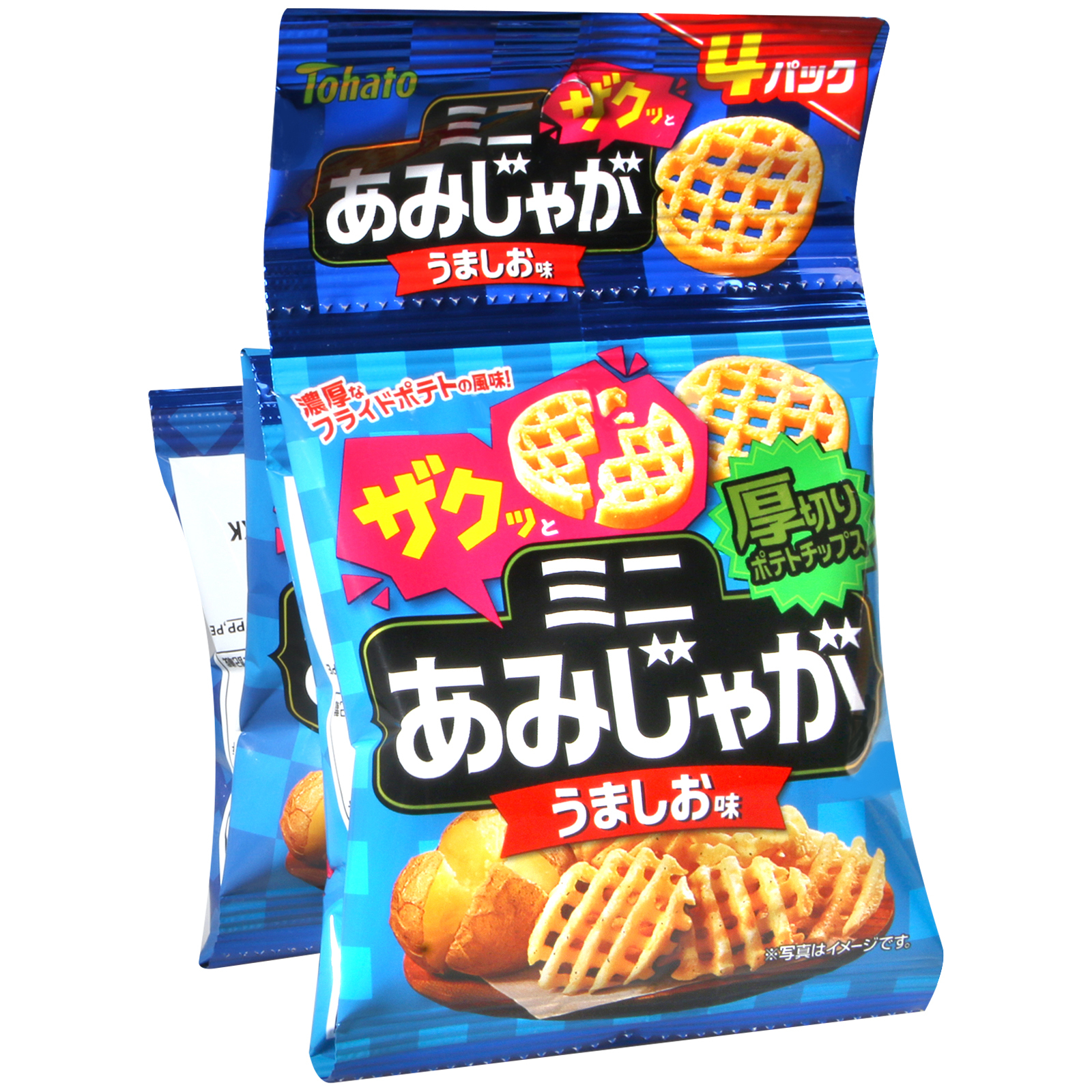 東鳩 4連厚切網狀洋芋片-鹽味