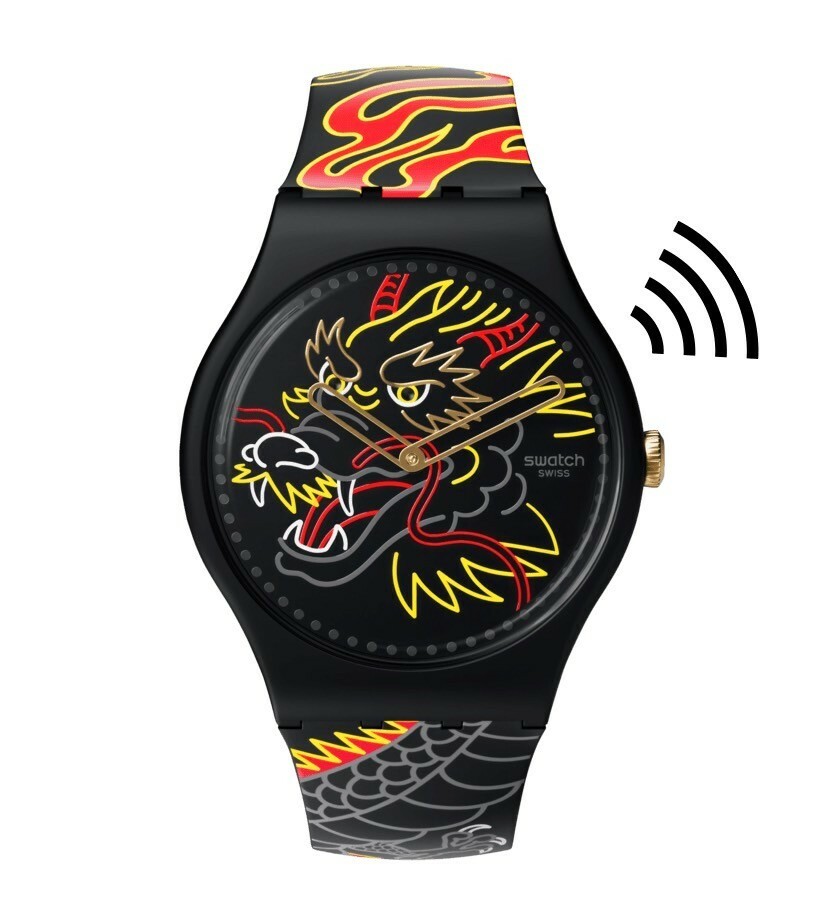 【Swatch】YEAR OF THE DRAGON SO29Z137-5300 41mm 現代鐘錶