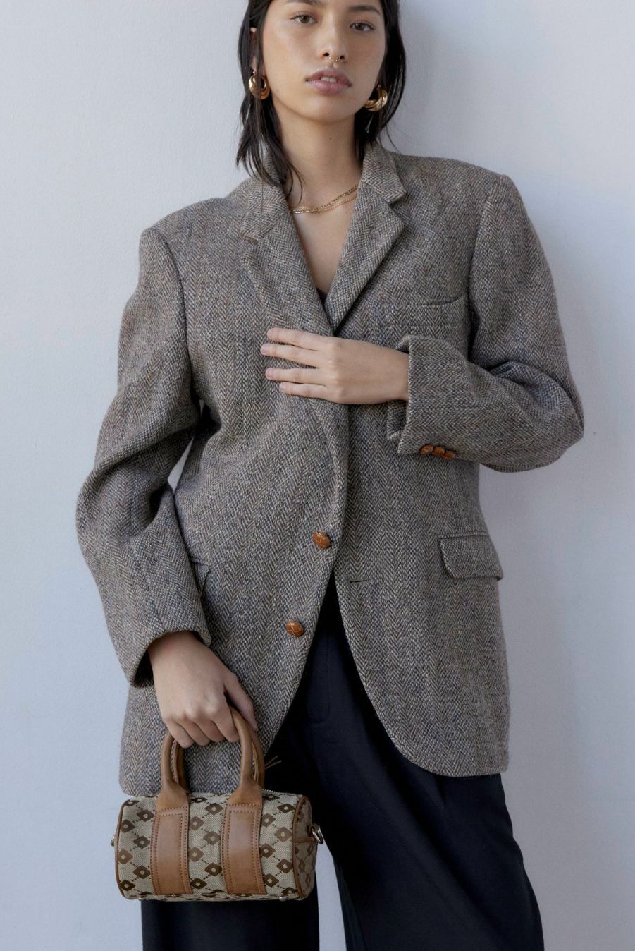 【預購】Silence + Noise Jamison F122901 手提斜咩圓筒包