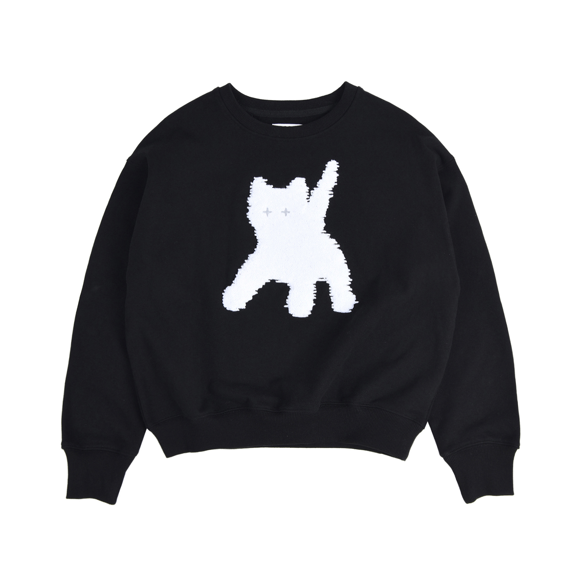 [aeae] FLASHED CATS EYE BOUCLE SWEATSHIRTS