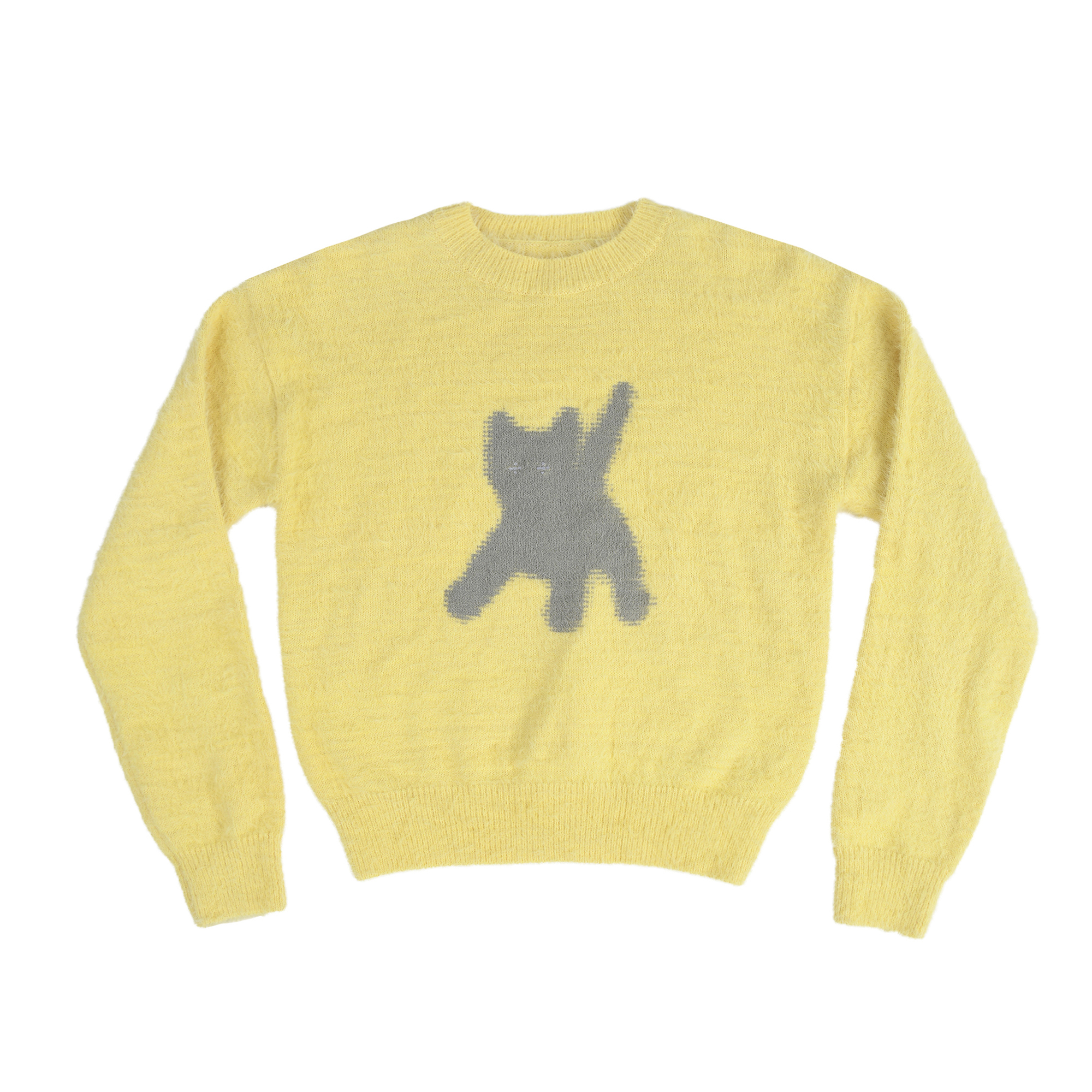 aeae] FLASHED CATS ANGORA KNIT