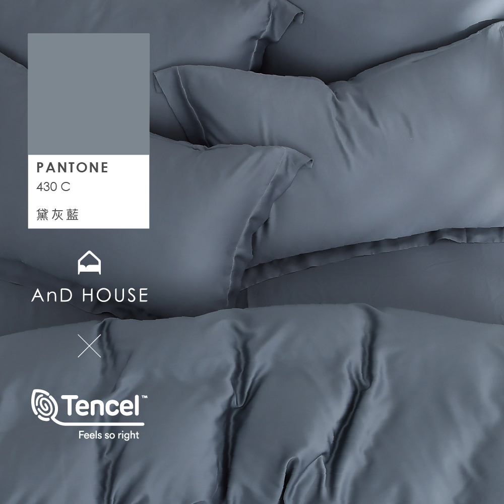60支天絲｜100%萊賽爾｜黛灰藍｜單品&床包被套組