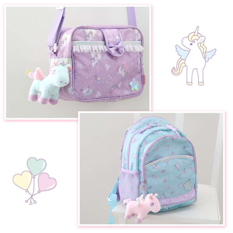 Usamomo萌兔桃桃- 絨毛娃娃 獨角獸 （粉紅／粉黃／粉藍） 11cm