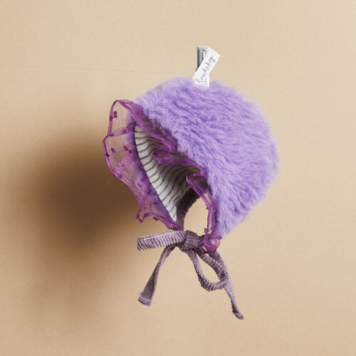 Louisdog 紫色羊駝毛帽