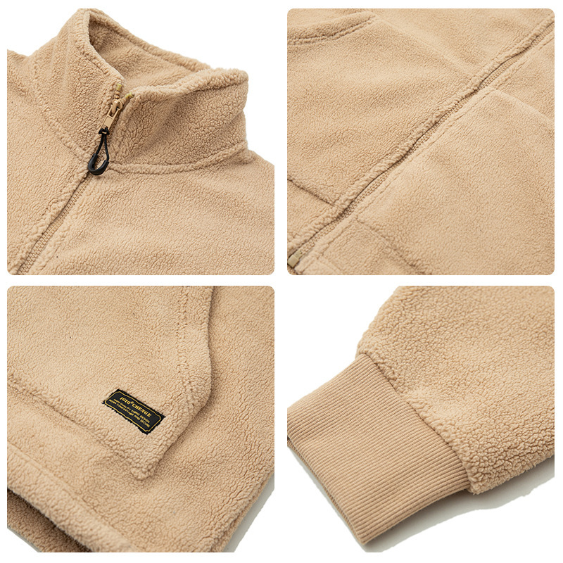 1M08 復古小立領絨毛外套 兩色