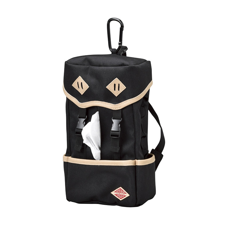 CAMPING BACKPACK TISSUE CASE - BLACK