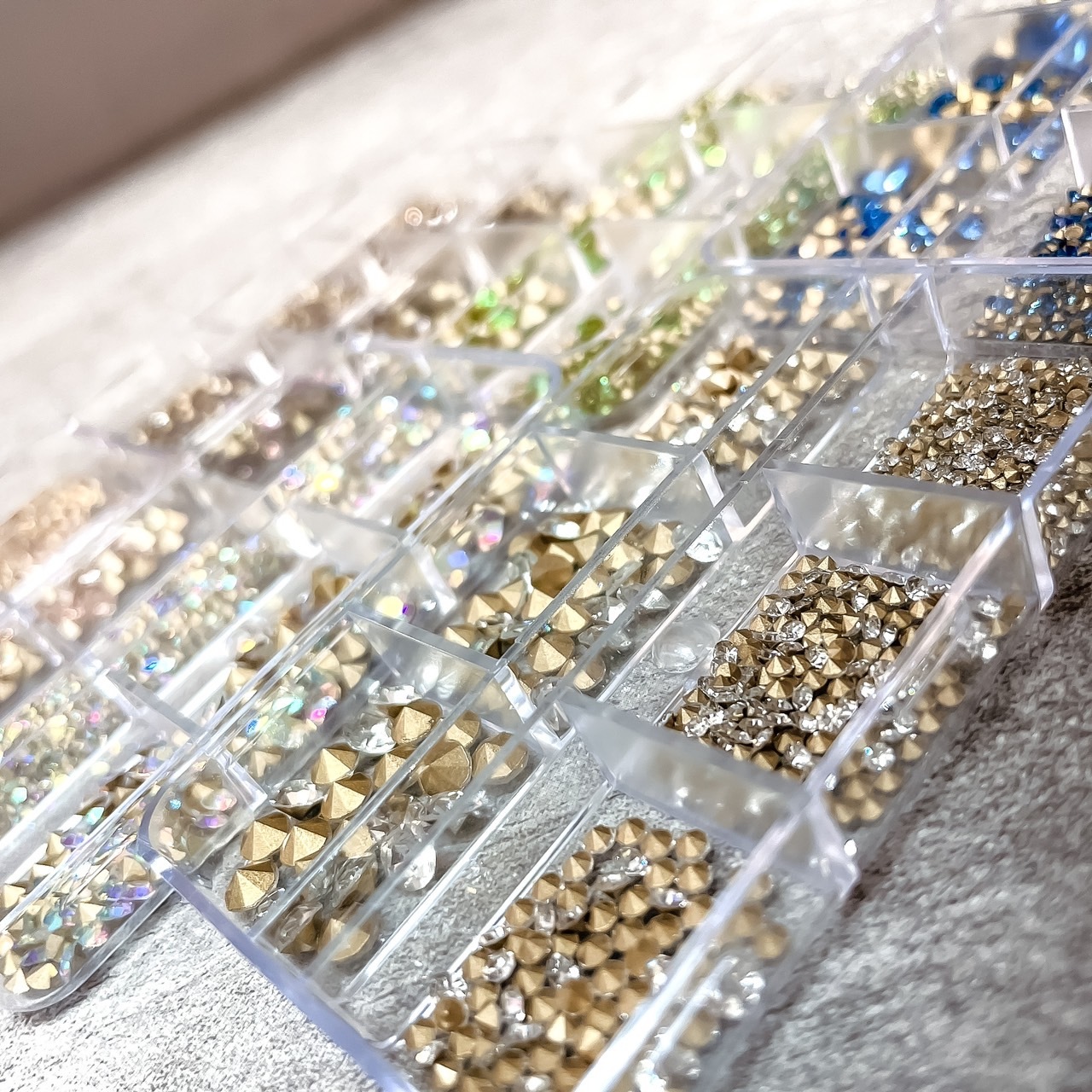 彩色尖底大小混鑽✨