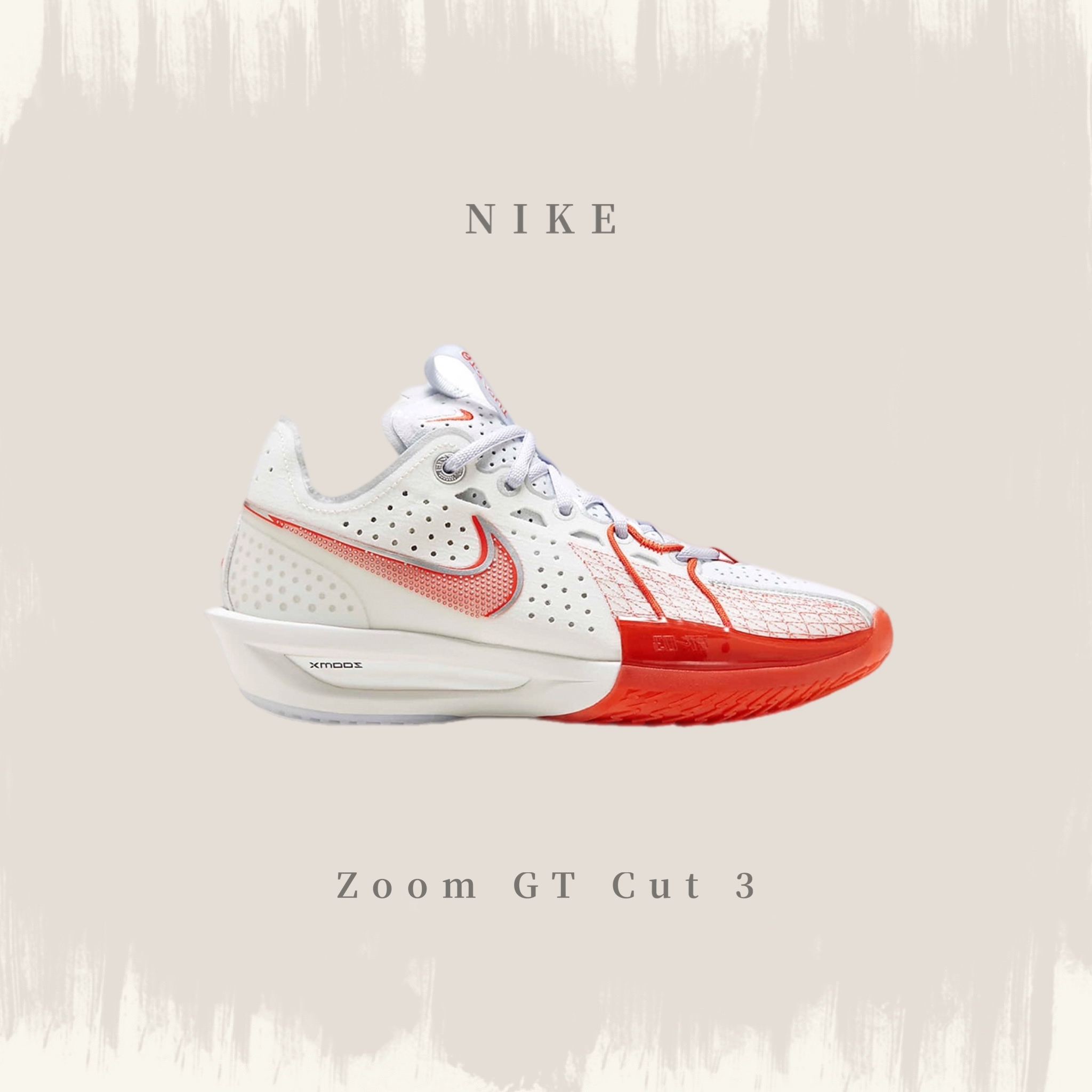 NIKE ZOOM GT CUT 3 白紅實戰鞋籃球鞋DV2918-101