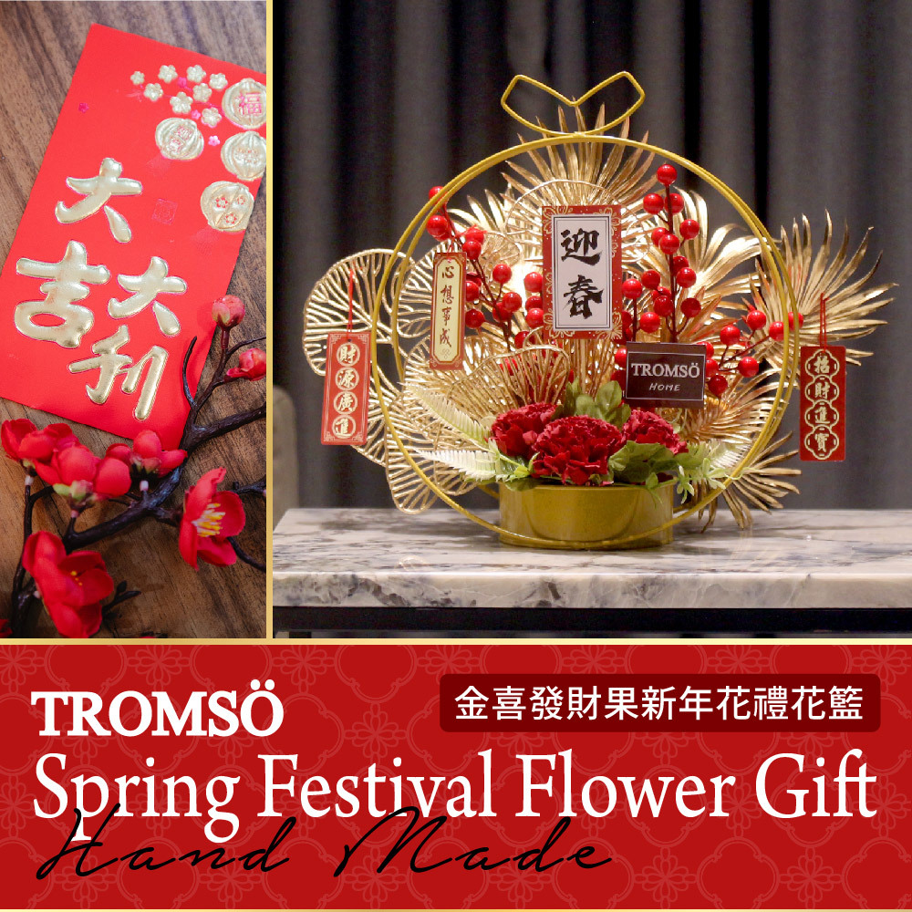 TROMSO金喜發財果新年花禮花籃-C01大橘大利