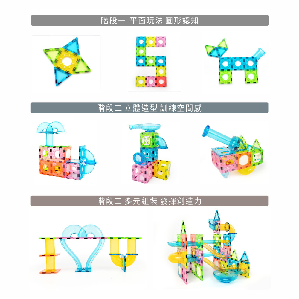 LetFree想•自由溜溜球磁力片組72片(附收納盒)-PUKU