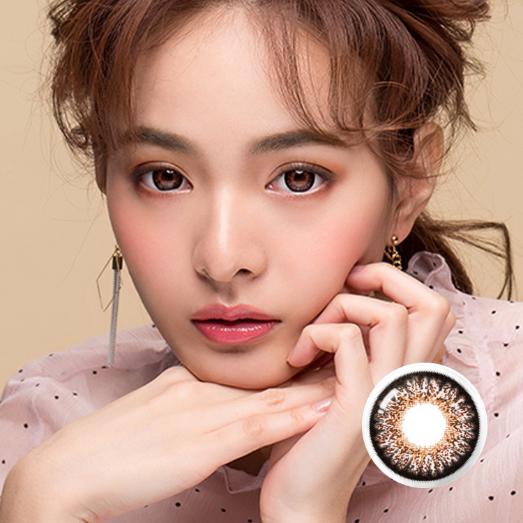 韓國GEO Mimi公主彩色月拋 水晶棕(1片裝)