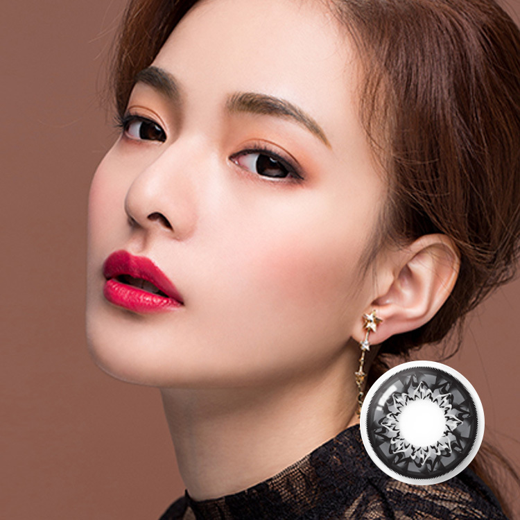 韓國GEO Mimi咖啡彩色月拋 卡布奇諾黑(1片裝)