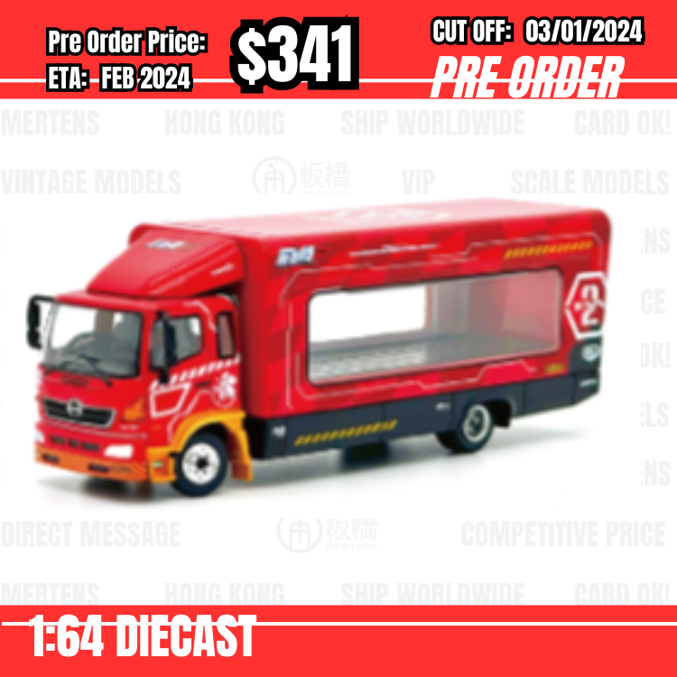 PO-$341 * TINY * 1:64 EVA RACING TRANS PORTER HINO 500(EVA-02) [OD27/12]