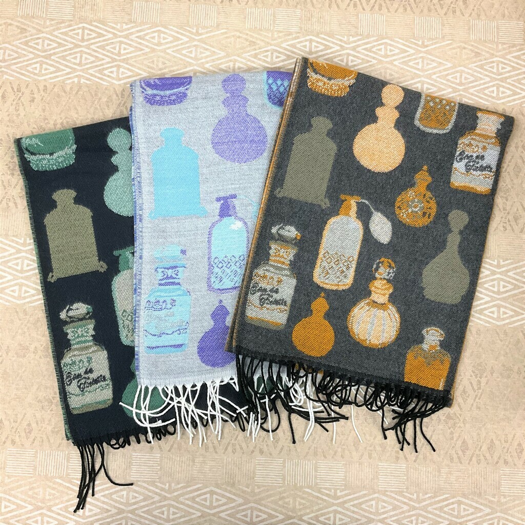 [法國制]日本香水圖案頸巾