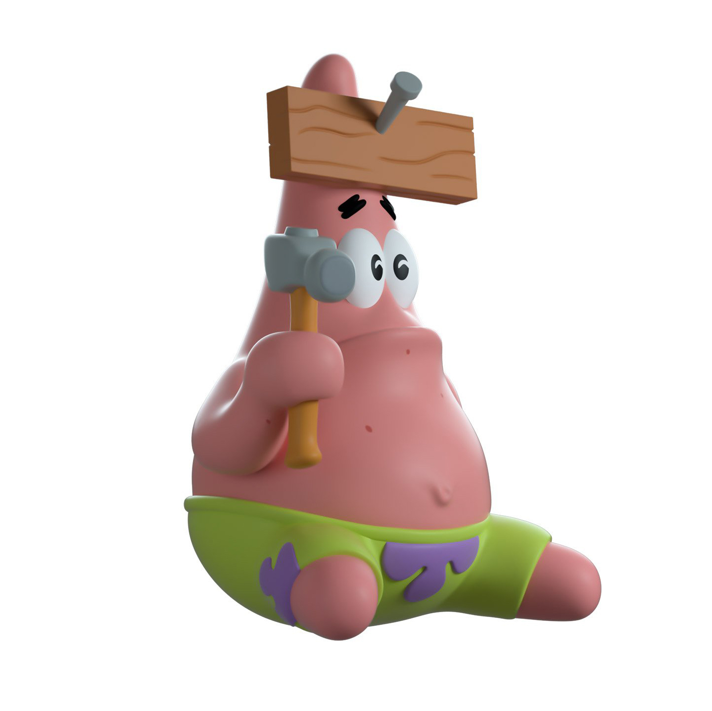 YOUTOOZ VINYL FIGURE "NAIL ON HEAD PATRICK" 海綿寶寶 派大星 鐵鎚 釘子