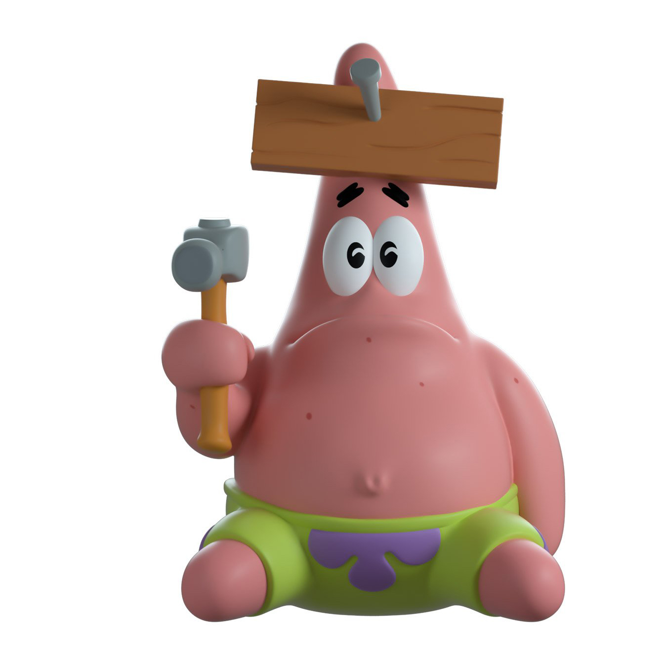 YOUTOOZ VINYL FIGURE "NAIL ON HEAD PATRICK" 海綿寶寶 派大星 鐵鎚 釘子