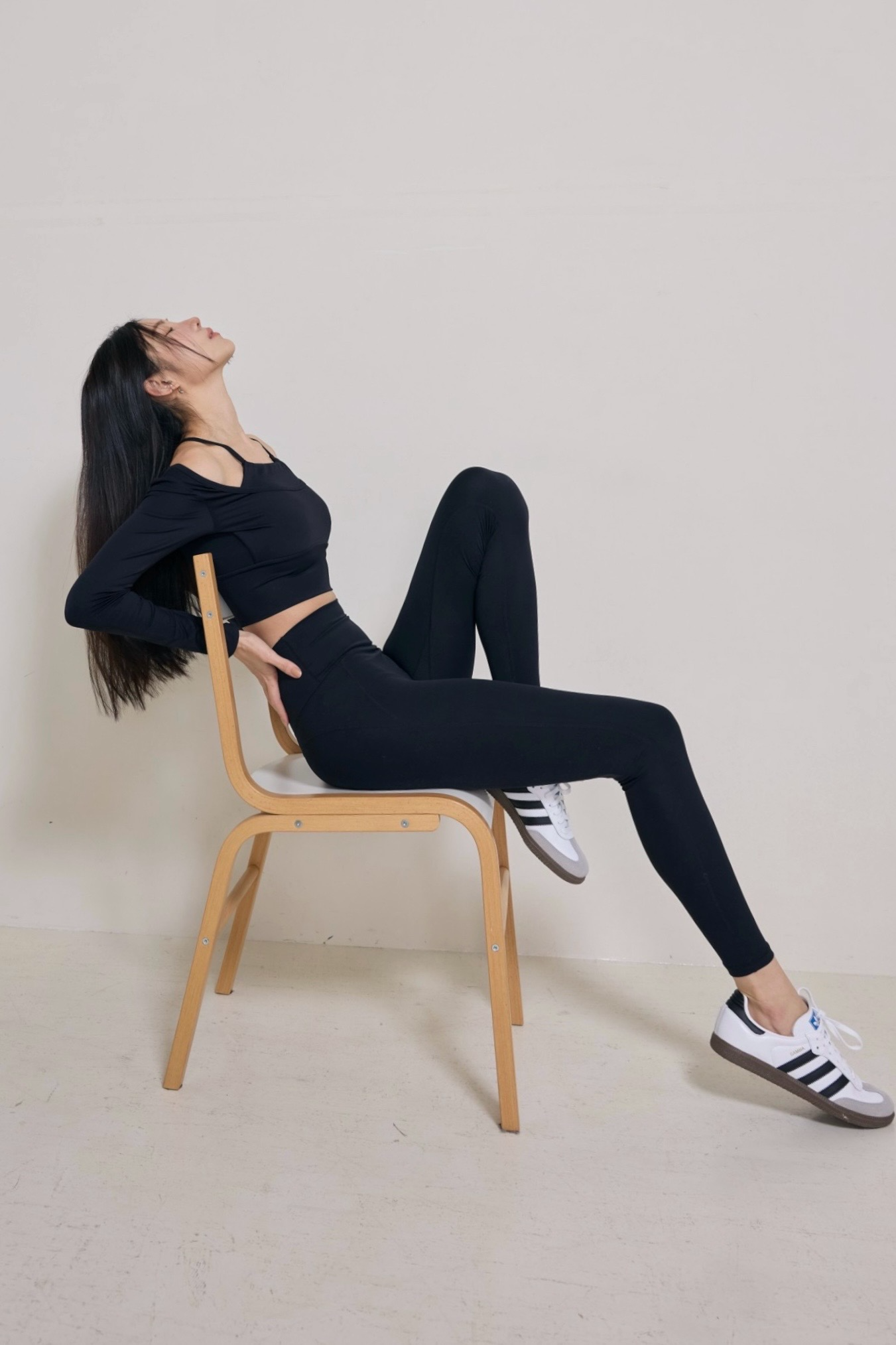 熱銷升級！Linnie.經典高腰瑜珈褲 / 黑