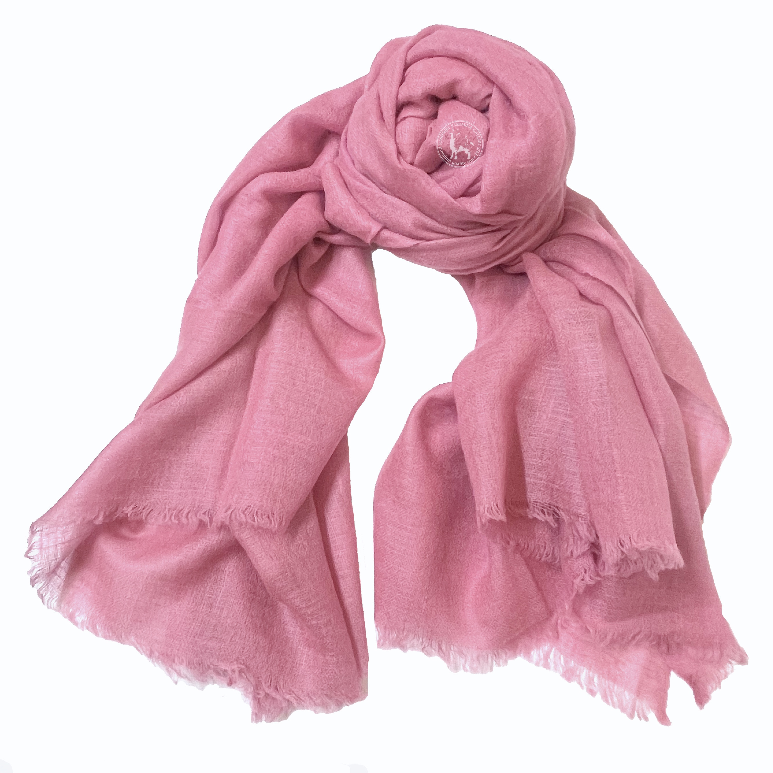 DarkPink Hand-Twisting Shahmina Shawl