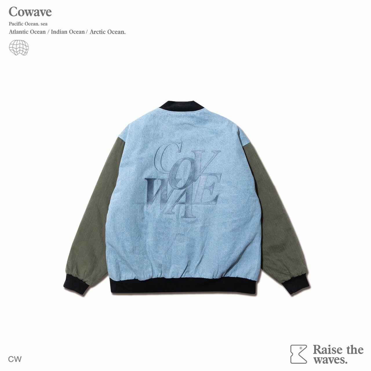 COWAVE 2023-24 Fall & Winter Denim Baseball Jacket