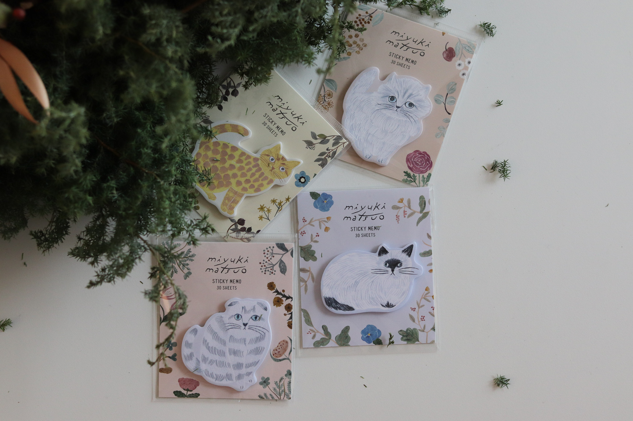 松尾美雪 貓咪 便利貼