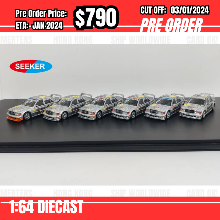 PO-$790 * SEEKER * 1:64 190E W201 2.5-16 Evo Berlin 2000 Berlin 5+6+8+9+10+11 [OD29/12]