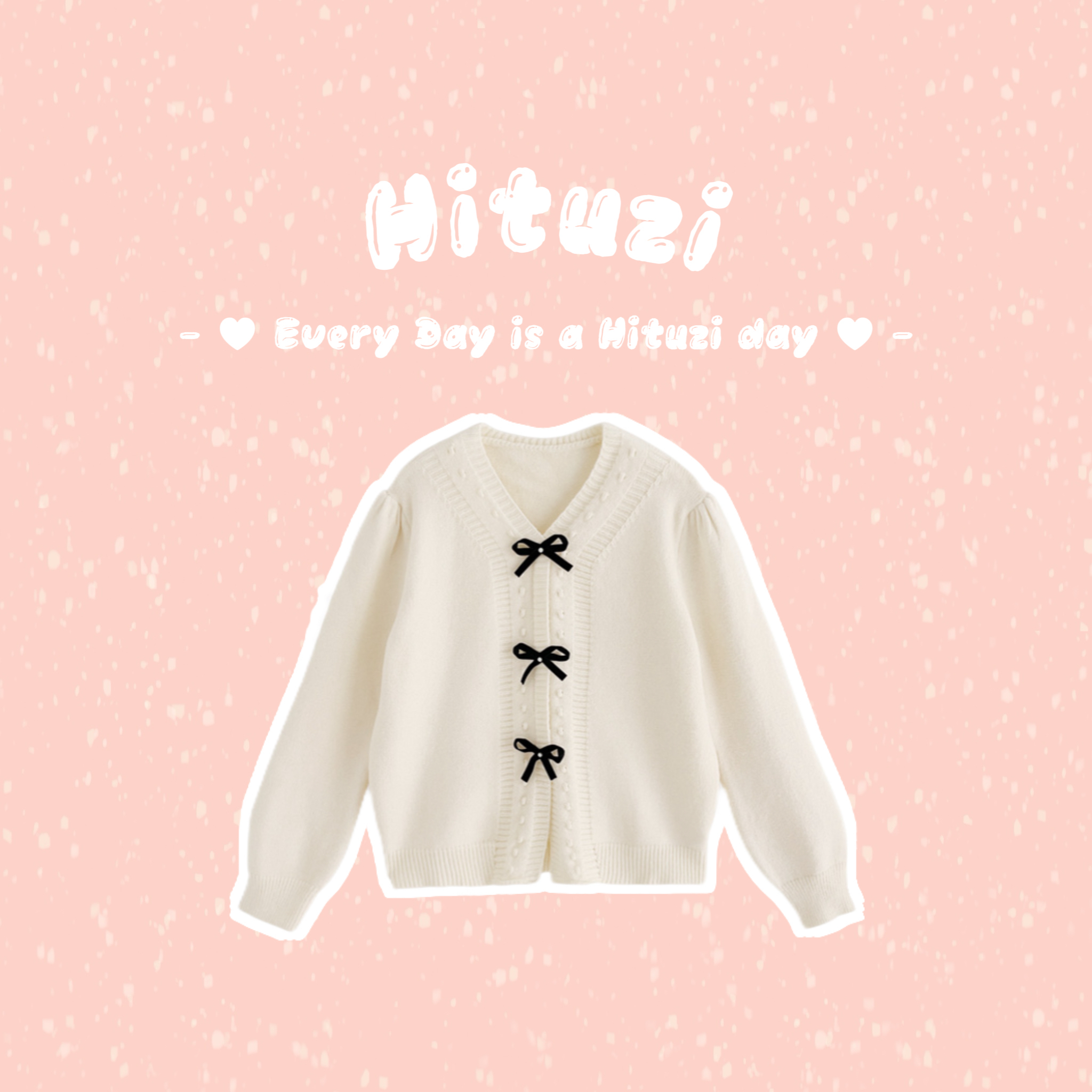 蝴蝶結針織上衣