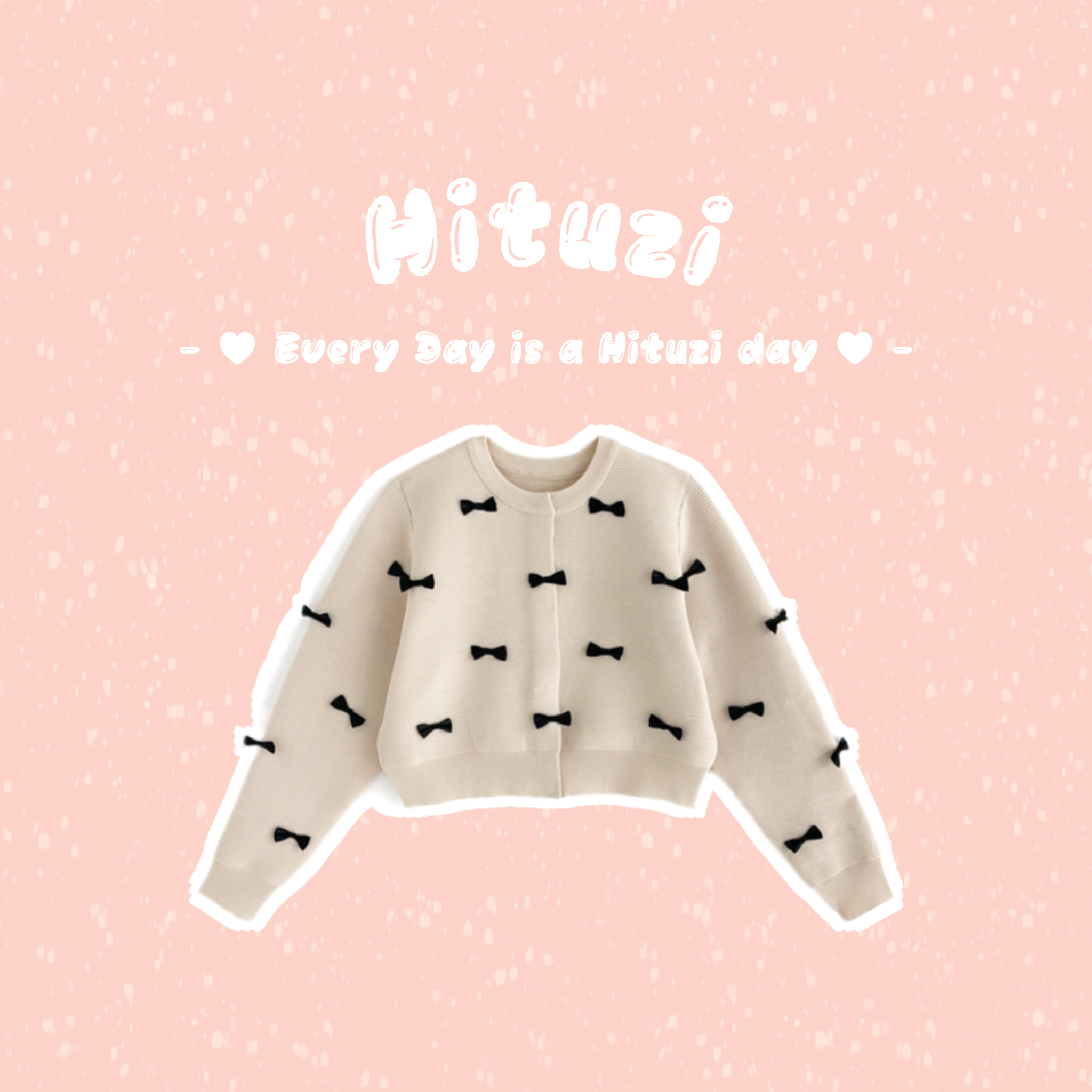 蝴蝶結針織短款外套