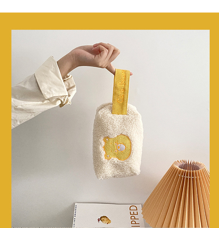 軟萌毛絨糖果熊手腕包