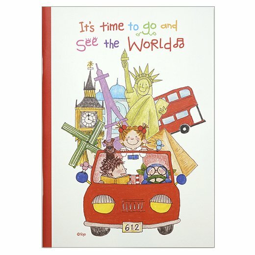 coco醬_世界 A5方格筆記本｜日本Greeting Life