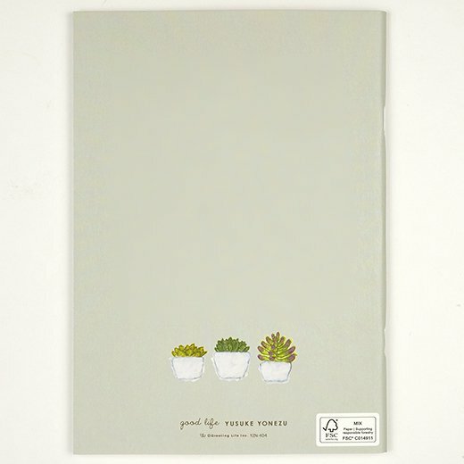 米津祐介_植物 A5方格筆記本｜日本Greeting Life