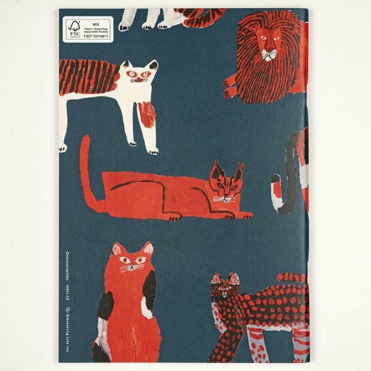 mirocomachiko_貓2 A5方格筆記本｜日本Greeting Life