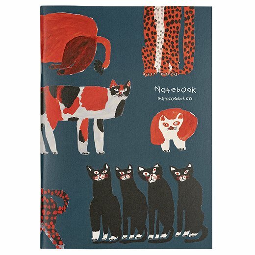 mirocomachiko_貓2 A5方格筆記本｜日本Greeting Life